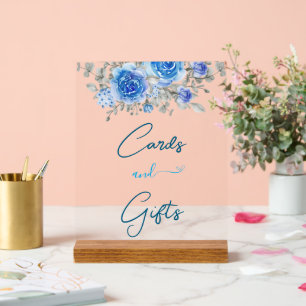 Hand-Painted Boho Floral Bridal Shower Acrylic Sign