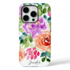 Hand Painted Bright Watercolor Floral