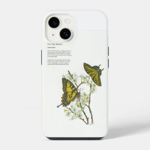 Hand painted butterfly phone case