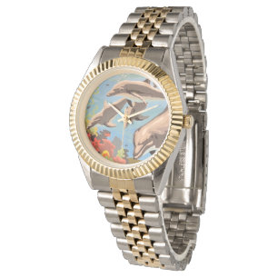 Hand Painted By Number   Playful Dolphins   Watch