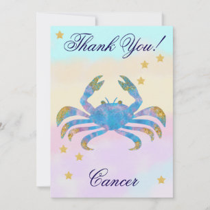 Hand-Painted Cancer Birthday Thank You
