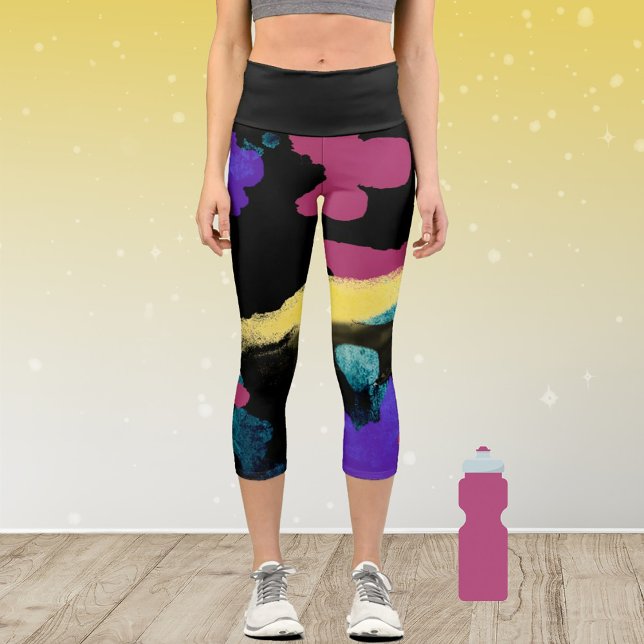 Hand Painted  Capri Leggings (Creator Uploaded)