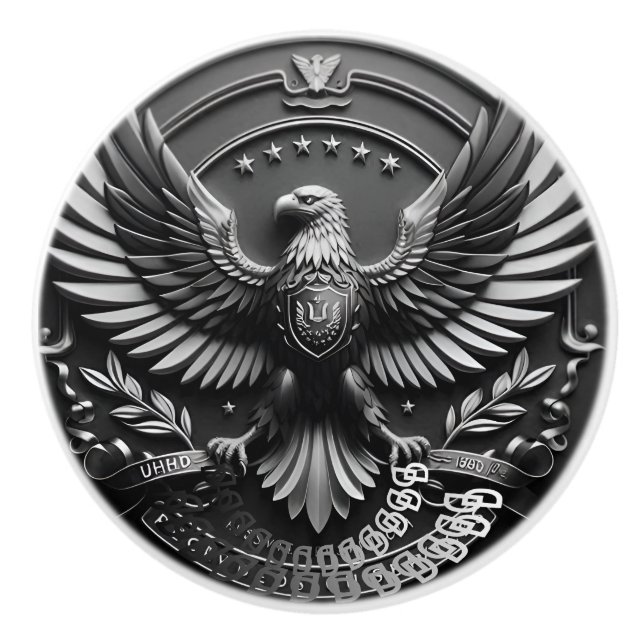 Hand-Painted Ceramic Knob – Artistic Cabinet Pull (Front)