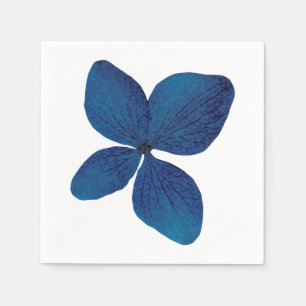 Hand Painted Dark Blue Orchid Napkin