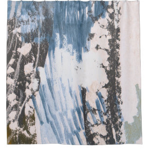 Hand painted design. Unique artistic style. Abstra Shower Curtain