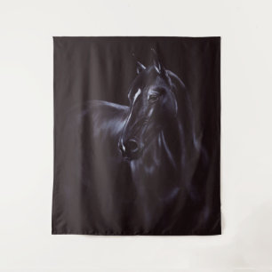 Hand-painted Equine art Tapestry