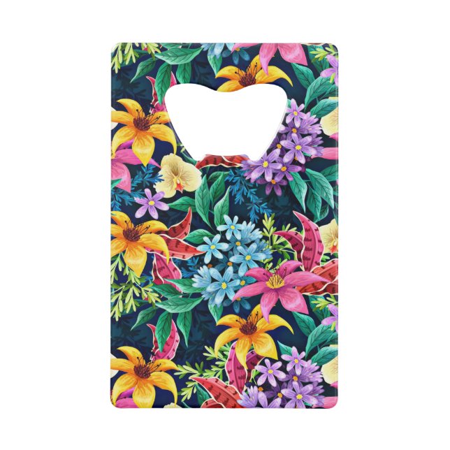Hand Painted Exotic Floral Pattern-23001 (Front)