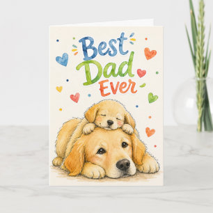 Hand Painted Father's Day Greeting Card