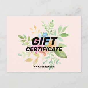 hand-painted floral bouquet postcard