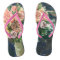 Hand Painted Floral Bouquet Women's Flip Flops