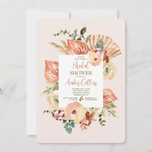 Hand Painted Floral Invitation
