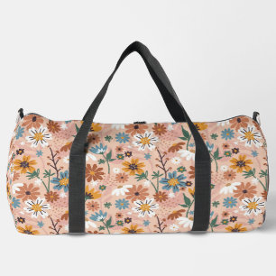 Hand Painted Floral Pattern-23136 Duffle Bag