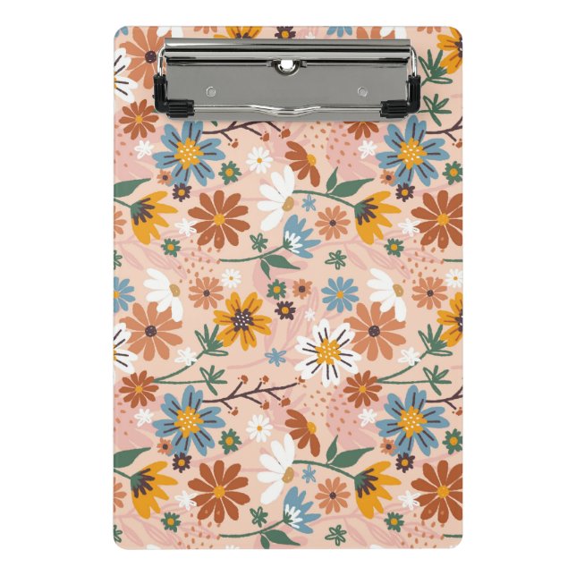 Hand Painted Floral Pattern-23136 Mini Clipboard (Front)