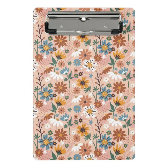 Hand Painted Floral Pattern-23136 Mini Clipboard (Front)