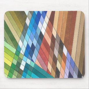 Hand Painted Geometric Abstract Pattern Mouse Mat