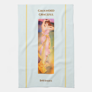 Hand-Painted Goddess Tea Towel - Spiritual Kitchen
