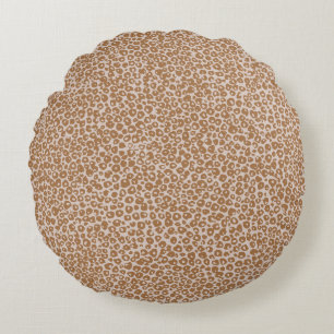 Hand Painted Hide Round Cushion