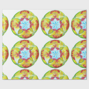Hand painted Mandala Matte Wrapping Paper