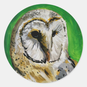 Hand Painted Owl Stickers
