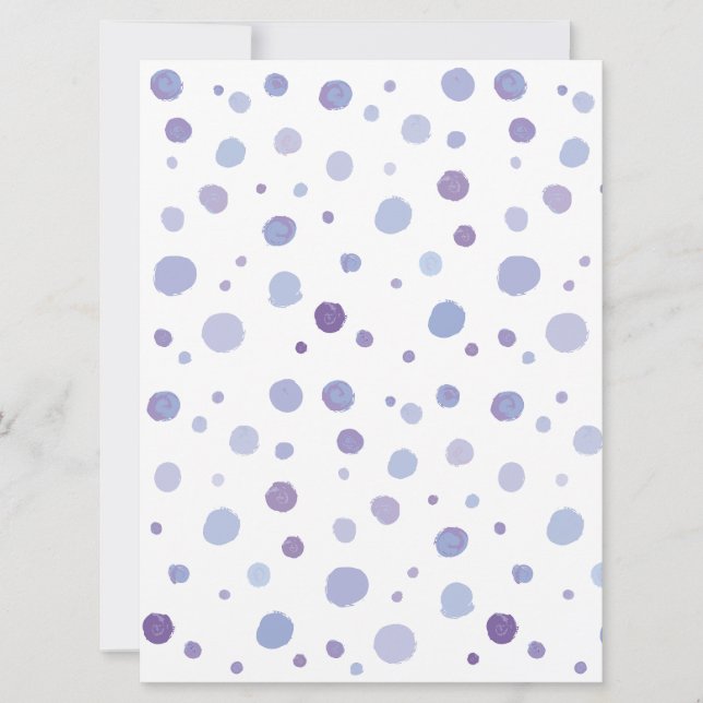 hand painted polka dots announcement (Front)