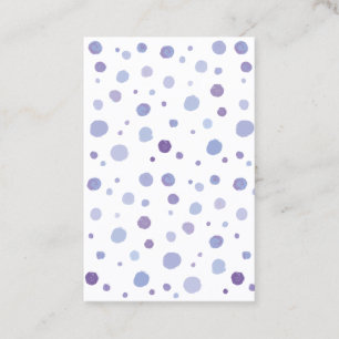 hand painted polka dots appointment card
