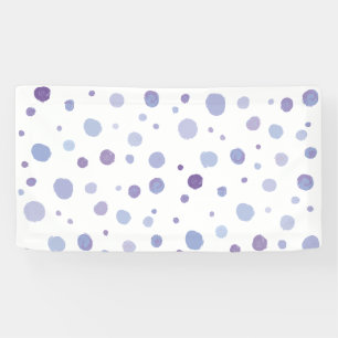 hand painted polka dots banner