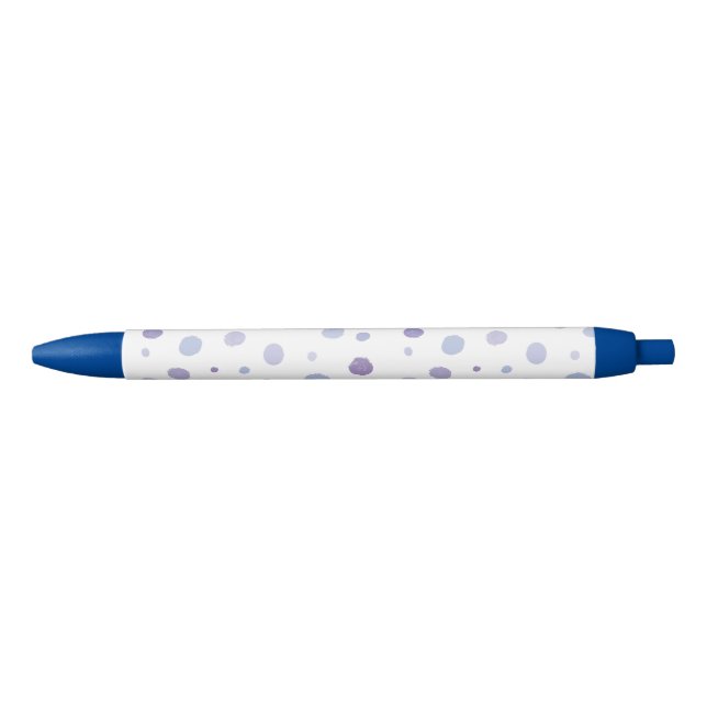 hand painted polka dots black ink pen (Front)