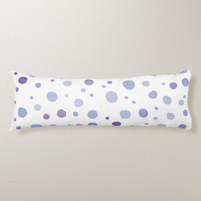hand painted polka dots body cushion (Front)