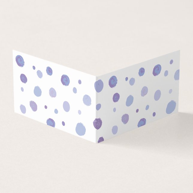 hand painted polka dots business card (Outside)