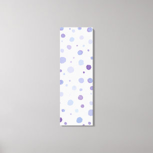 hand painted polka dots canvas print