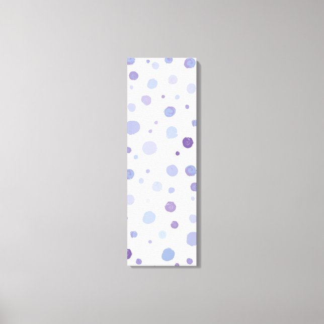 hand painted polka dots canvas print (Front)