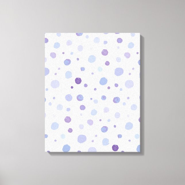 hand painted polka dots canvas print (Front)