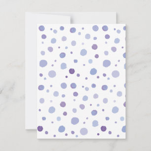 hand painted polka dots card