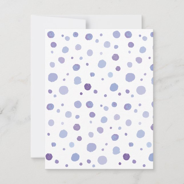 hand painted polka dots card (Front)