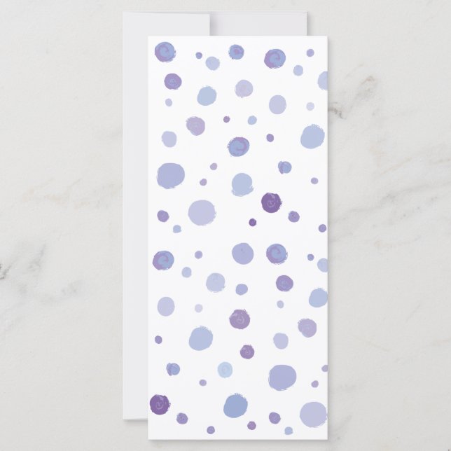 hand painted polka dots card (Front)