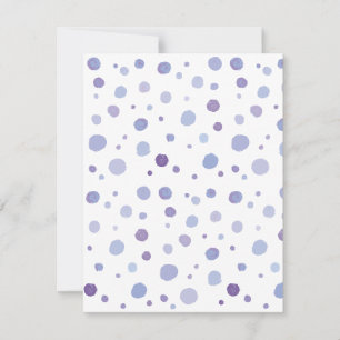 hand painted polka dots card