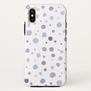 hand painted polka dots iPhone XS case