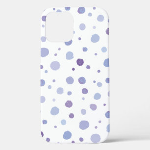 hand painted polka dots iPhone 12 pro case
