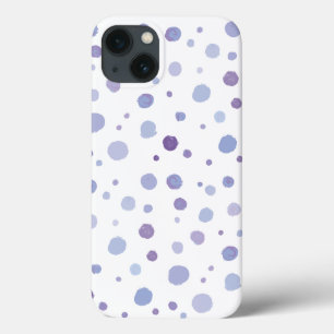 hand painted polka dots iPhone 13 case