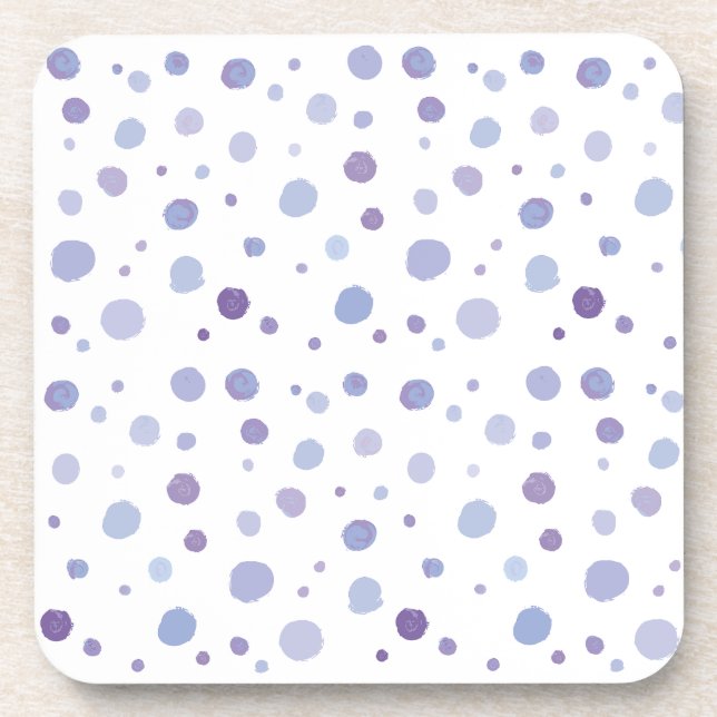 hand painted polka dots coaster (Front)