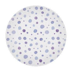 hand painted polka dots cutting board