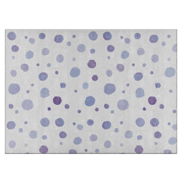 hand painted polka dots cutting board (Front)