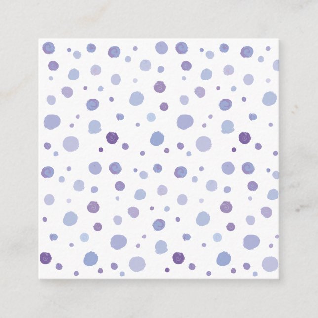 hand painted polka dots enclosure card (Front)