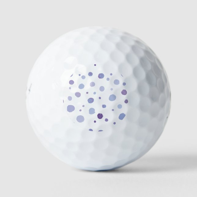hand painted polka dots golf balls (Front)