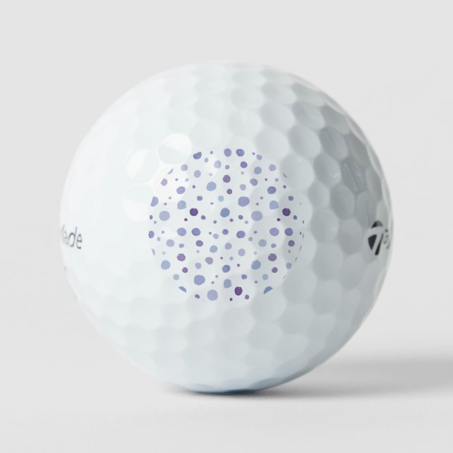 hand painted polka dots golf balls (Front)