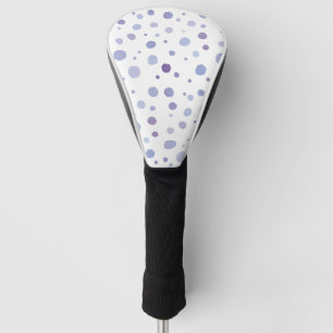 hand painted polka dots golf head cover
