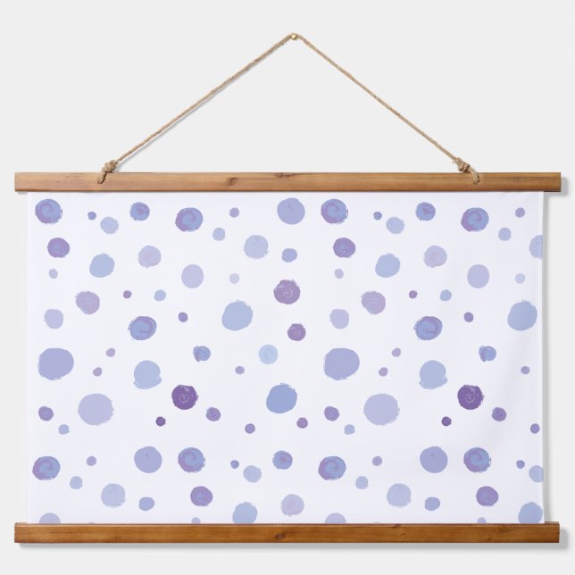 hand painted polka dots hanging tapestry (Front)