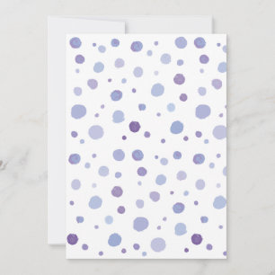 hand painted polka dots holiday card