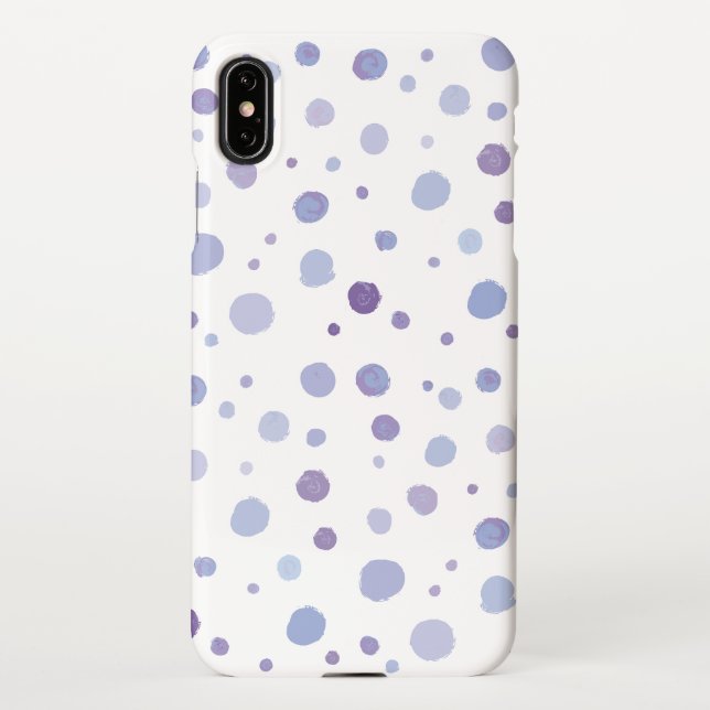 hand painted polka dots iPhone case (Back)