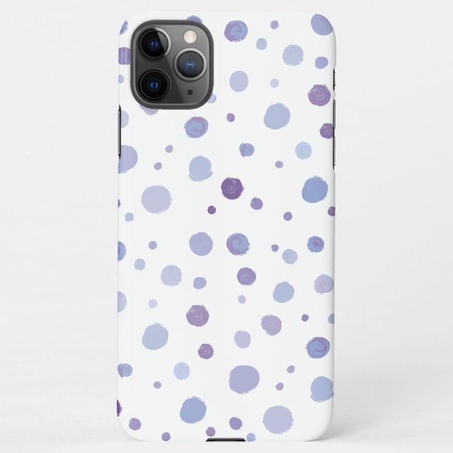hand painted polka dots iPhone case (Back)